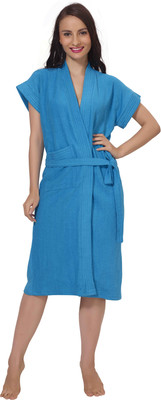 DE'MODA FeroziBlue  Size Bath Robe(Bath Robe, For: Women, FeroziBlue