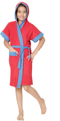 

Sand Dune Red  Size Bath Robe(1 Kids Bathrobe, For: Baby Boys & Baby Girls, Red