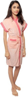 FeelBlue Peach XXL Bath Robe(Teens Bathrobes, For: Baby Boys & Baby Girls, Peach)