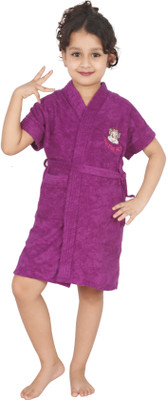 

Superior Purple  Bath Robe(Kids Bath Robe, For: Baby Boys & Baby Girls, Purple