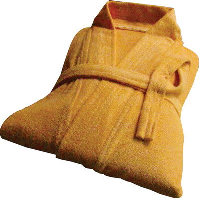 

YNA Orange Free Size Bath Robe(Bath Robe, For: Men, Orange)