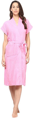 

FILMAX® ORIGINALS BABY PINK Free Size Bath Robe(Bath Robe, Belt, For: Men & Women, BABY PINK)