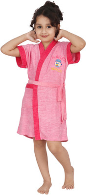 

Superior Pink Medium Bath Robe(Bath Robe, For: Baby Boys & Baby Girls, Pink