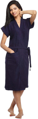 

FILMAX® ORIGINALS Navy Blue Free Size Bath Robe(Bath Robe, Belt, For: Men & Women, Navy Blue)