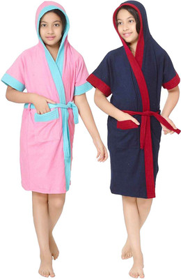 

Sand Dune Multicolor  Size Bath Robe(2 Bath Robe, For: Baby Boys & Baby Girls, Multicolor