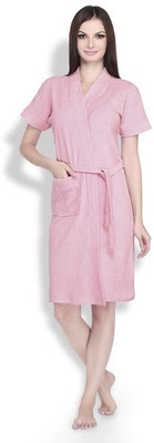 Sand Dune Pink Large Bath Robe(1, For: Women, Pink) Sand Dune Pink Large Bath Robe(1, For: Women, Pink)