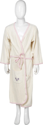 

Eco Organic Life Style Off White, Pretty Pink Large Bath Robe(1 Bath Robe, For: Baby Boys & Baby Girls, Off White, Pretty Pink