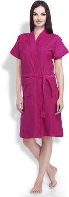 Sand Dune Pink XL Bath Robe(1, For: Women, Pink) Sand Dune Pink XL Bath Robe(1, For: Women, Pink)
