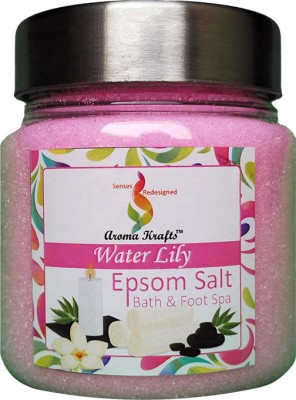 

Aroma Krafts Ultra Pure Epsom Bath & Foot Spa Salt enriched with Water Lily Aroma(250 g)