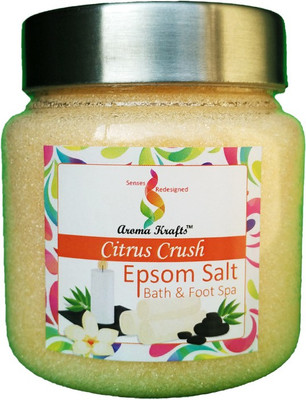

Aroma Krafts Ultra Pure Epsom Salt with Citrus Crush Aroma(250 g)