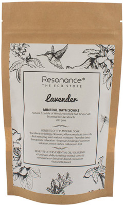 

Resonance Mineral Bath Soak (Bathing Salt) in Lavender Essential Oil and Himalayan Rock Salt Blends(200 g)