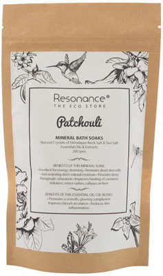 

Resonance Mineral Bath Soak (Bathing Salt) in Patchouli Essential Oil and Himalayan Rock Salt Blends(200 g)