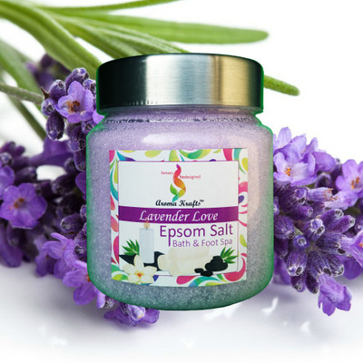 

Aroma Krafts Ultra Pure Epsom Salt with Lavender Love Aroma(250 g)