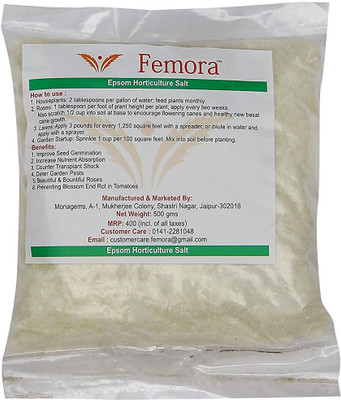 

Femora Pure Epsom Salt for Horticultural/Aquarium Purposes(500 g)