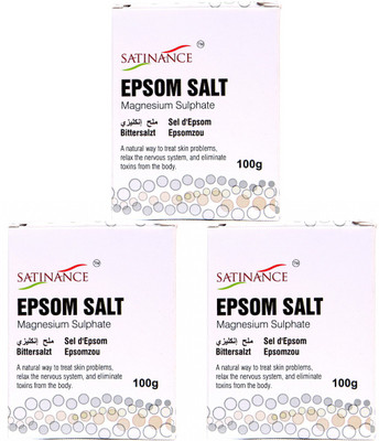 Satinance Epsom Salt 100 gm - (pack of 3)(300 g)