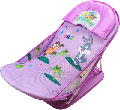 

Ole Baby Looney Toons Seater Print Soft Fabric Cradle Baby Bather 0 to 6 months Baby Bath Seat(Purple)