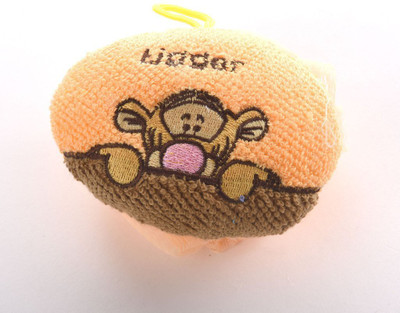 Baby Bucket Shower Body Cleaning Bath Soap Sponge- Tiger Baby Bath Seat(Orange)