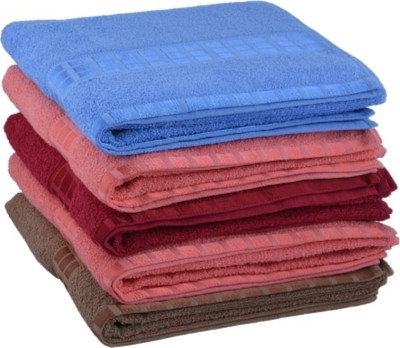 

Bigshoponline Cotton 2000 GSM Bath Towel(Pack of 5, Multicolor)