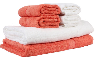 TRIDENT Cotton GSM Bath Towel Set(Pack of 6)