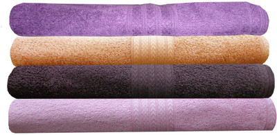 

India Furnish Cotton 450 GSM Bath Towel Set(Pack of 4, Multicolor)