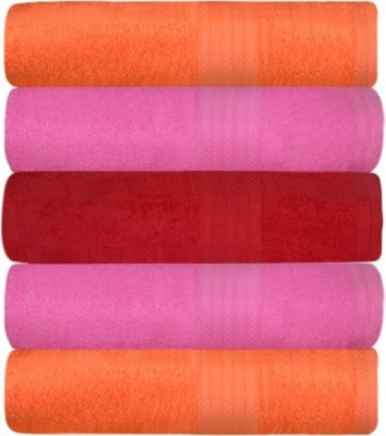 

Shopping Store Cotton 450 GSM Bath Towel(Pack of 5, Multicolor)