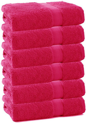 

Juvenile Cotton 2400 GSM Bath Towel Set(Pack of 6, Pink)