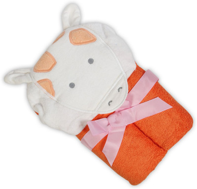 

Babyoodles Cotton Terry 400 GSM Bath Towel(Orange)