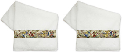 75% OFF on meSleep Cotton Hand Towel(Pack of 2, White)