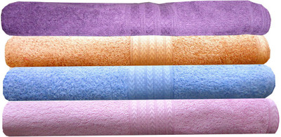 

India Furnish Cotton 450 GSM Bath Towel Set(Pack of 4, Multicolor)