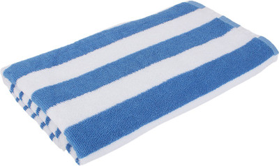16% OFF on Indigo Hometex Blended GSM Bath Towel(White, Blue) 16% OFF on Indigo Hometex Blended GSM Bath Towel(White, Blue)