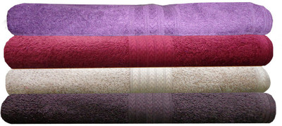 

India Furnish Cotton 450 GSM Bath Towel Set(Pack of 4, Multicolor)