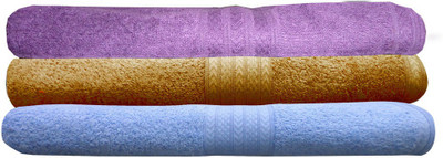 

India Furnish Cotton 450 GSM Bath Towel Set(Pack of 3, Multicolor)