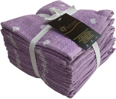 

Lushomes Cotton Terry 500 GSM Face Towel Set(Pack of 8, Purple)
