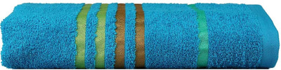 

Casa Copenhagen Cotton 475 GSM Bath Towel(Blue), Tealsachet