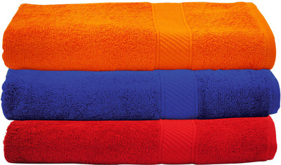 

Trident Cotton 400 GSM Bath Towel Set(Pack of 3, Multicolor)