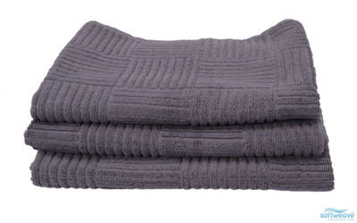 

Softweave Cotton 450 GSM Hand Towel Set(Pack of 3, Grey)