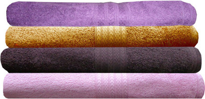 

India Furnish Cotton 450 GSM Bath Towel Set(Pack of 4, Multicolor)
