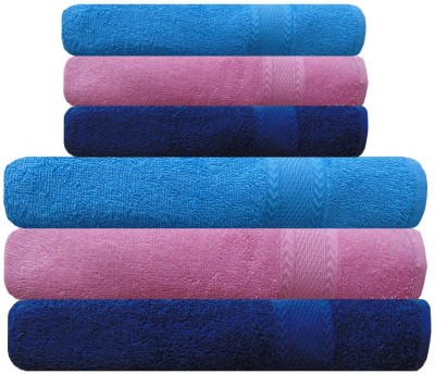 AkiN Cotton 450 GSM Bath, Hand Towel Set(Pack of 4)