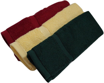 SNUGGLE Terry Cotton 400 GSM Hand Towel Set(Pack of 3)