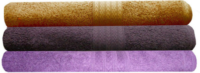 

India Furnish Cotton 450 GSM Bath Towel Set(Pack of 3, Multicolor)