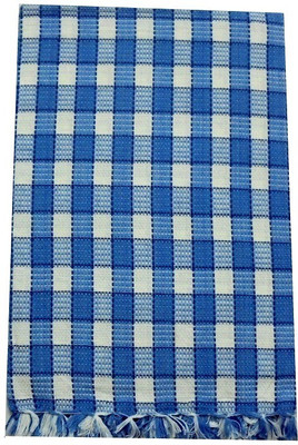 Tidy Cotton Bath Towel(Blue, White)