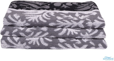 

Softweave Cotton 380 GSM Hand Towel Set(Pack of 3, Grey)