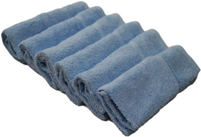 

Snuggle Cotton Terry 400 GSM Hand Towel Set(Pack of 6, Light Blue)