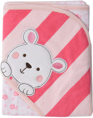 

Baby Bucket Cotton 2400 GSM Bath Towel(Pink)