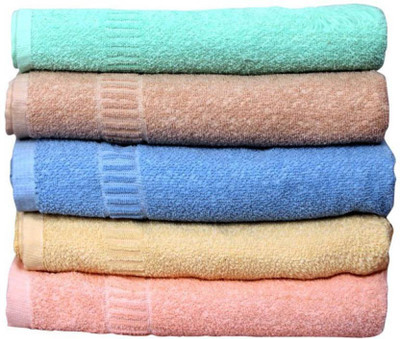 

Shopping Store Cotton 450 GSM Bath Towel(Pack of 5, Multicolor)