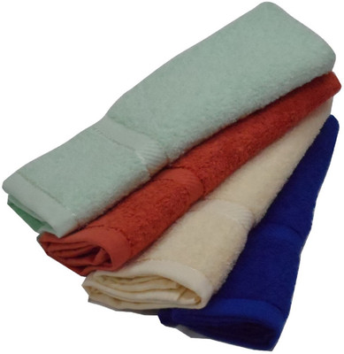 

Snuggle Cotton GSM Hand Towel(Pack of 4, Multicolor)