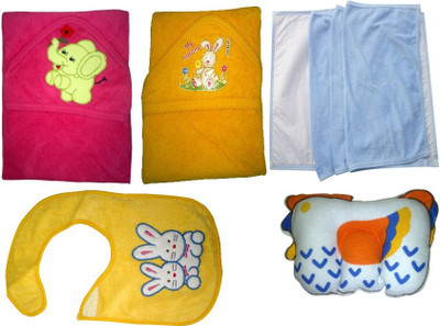 

Xchildhood Cotton 2000 GSM Bath Towel(Pack of 5, Multicolor)