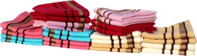 MANDHANIA Cotton 400 GSM Face Towel Set(Pack of 24)