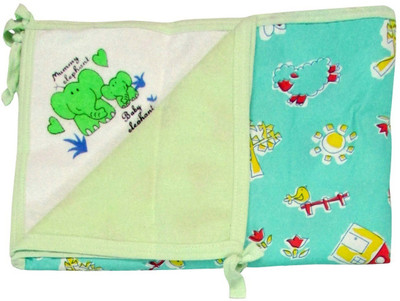

My Little Champ Cotton 3000 GSM Bath, Hand Towel Set(Green)