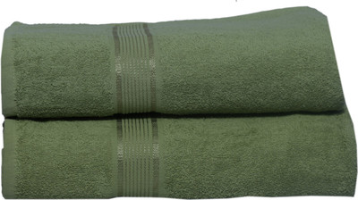 62% OFF on Eurospa Cotton Set of Towels(Pack of 2, Green)